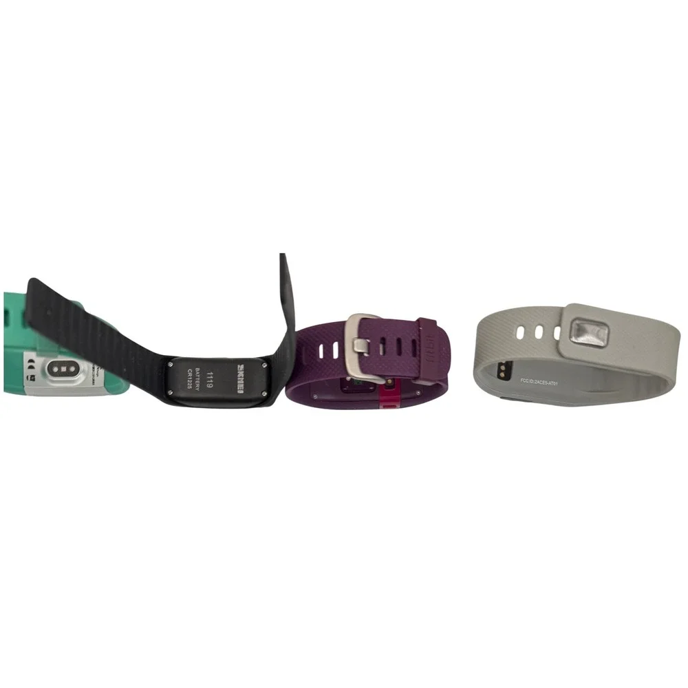 Lot of 4 Fitness Activity Trackers Smart Bands Fitbit Garmin Skmei Untested